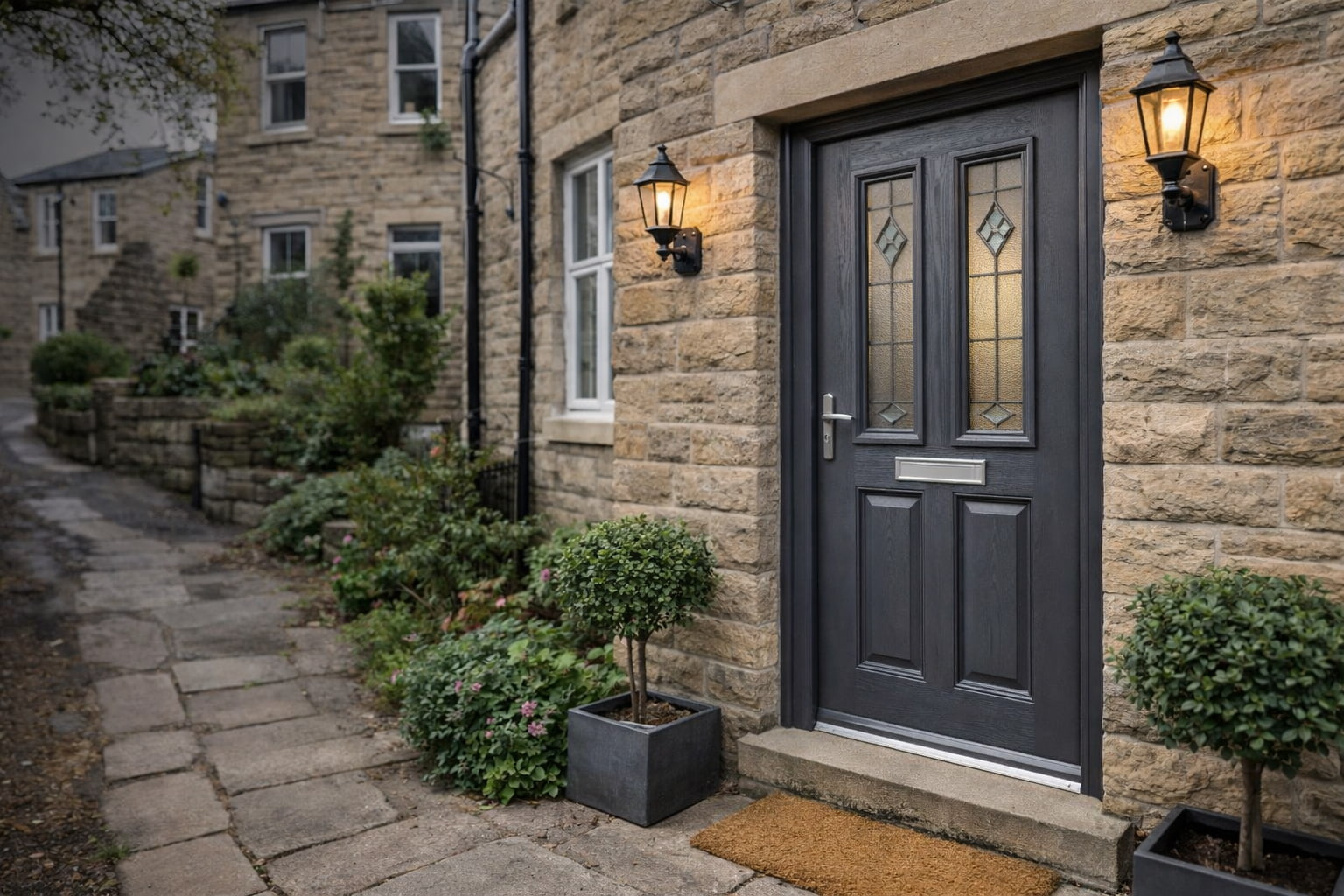 Professional composite door Cullingworth installation by Valley Windows